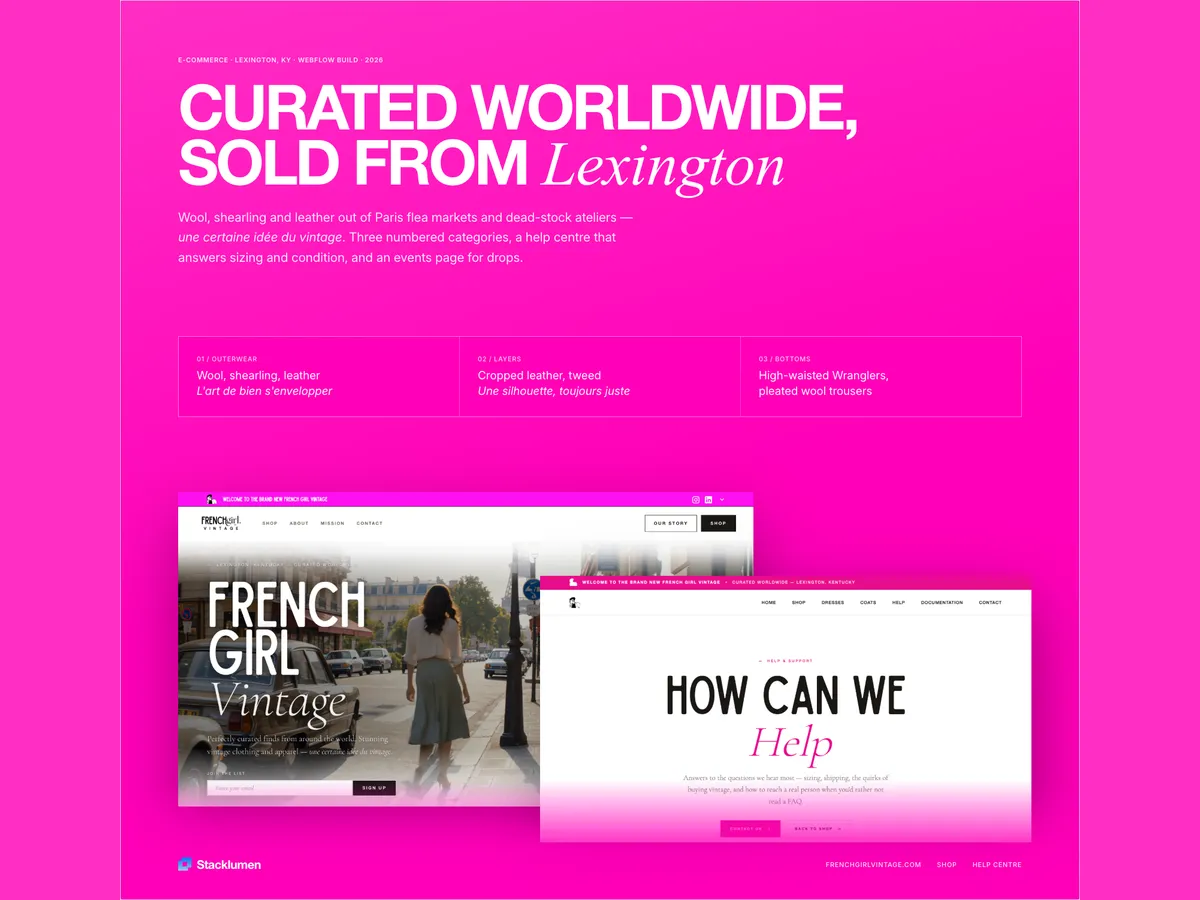 French Girl Vintage storefront